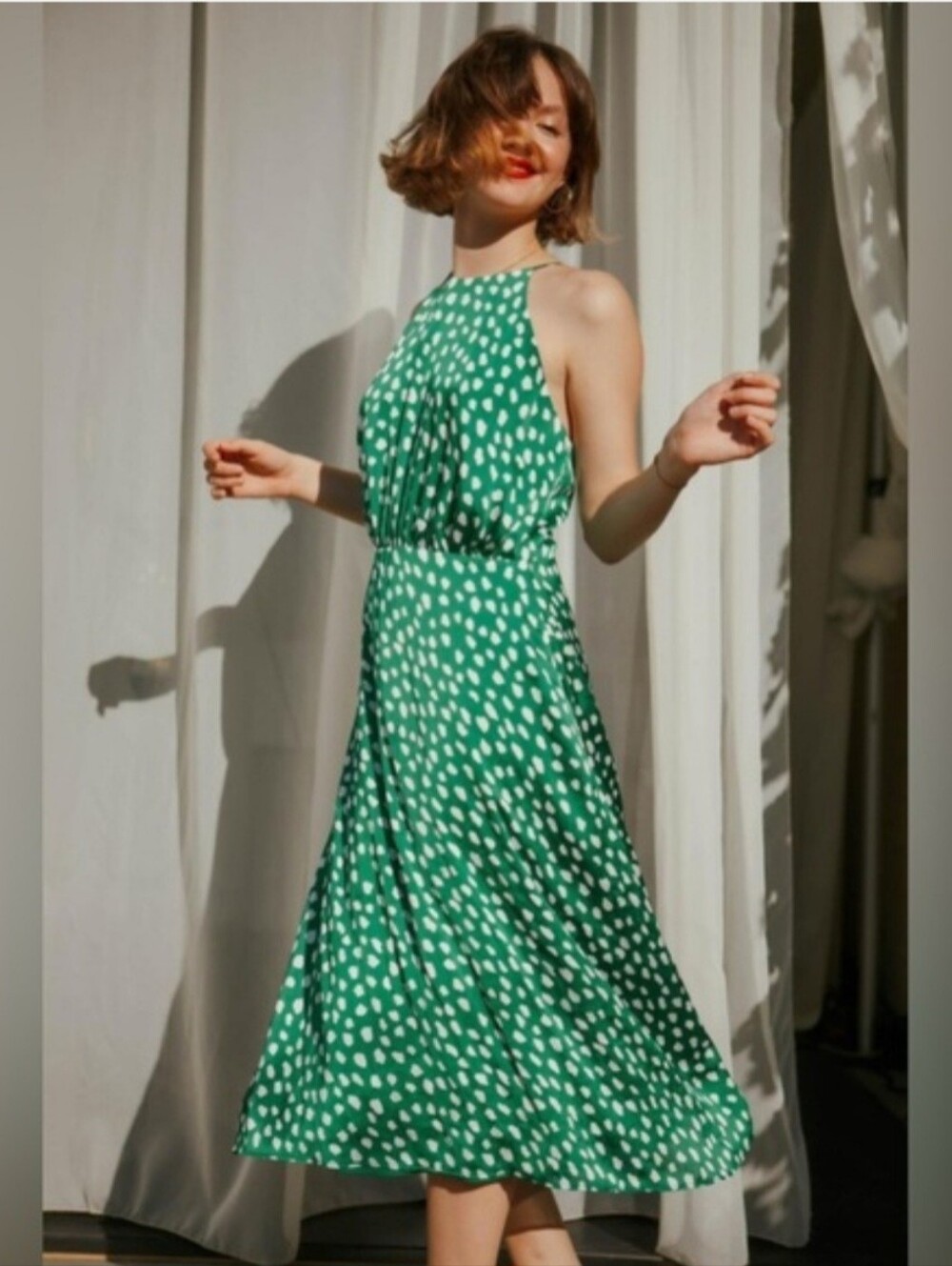 Betsey Johnson Women's Dress Green And White Size 10